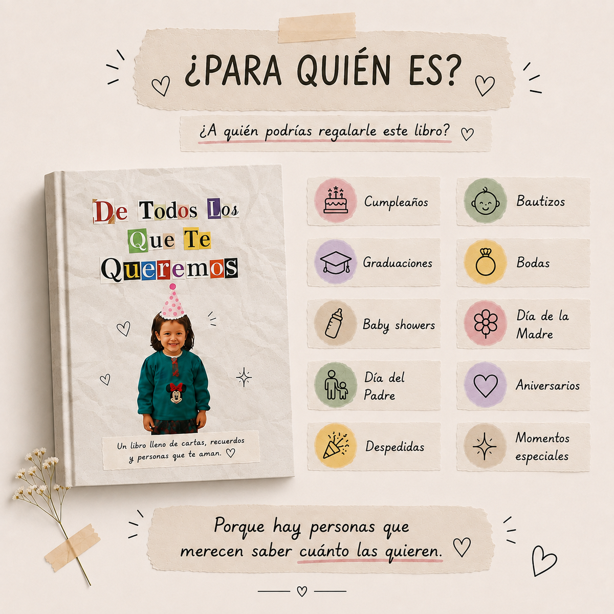 Libro Físico de Cartas y Recuerdos